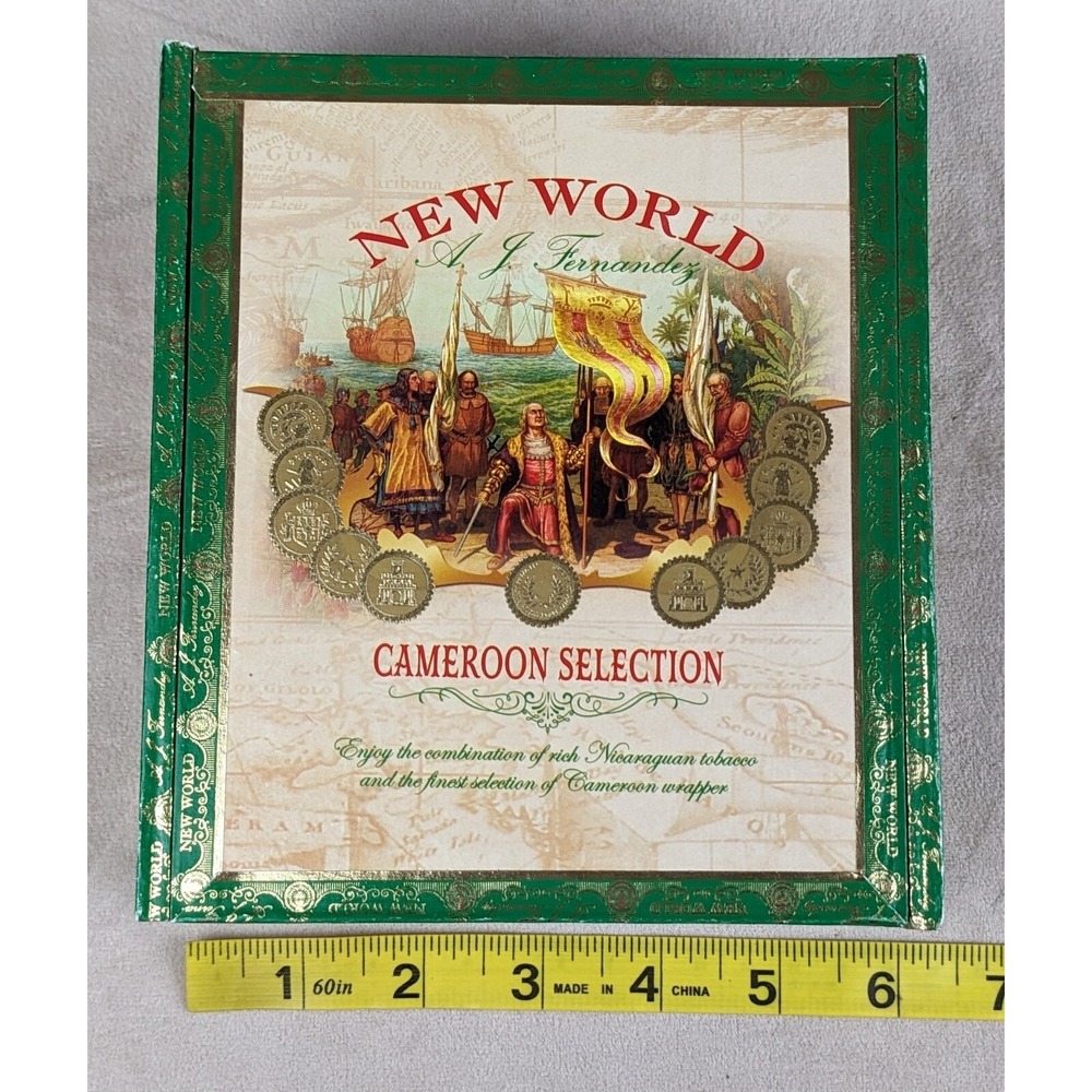 New World Cameroon Select Empty Box Storage Man Cave Jewelry Trinket